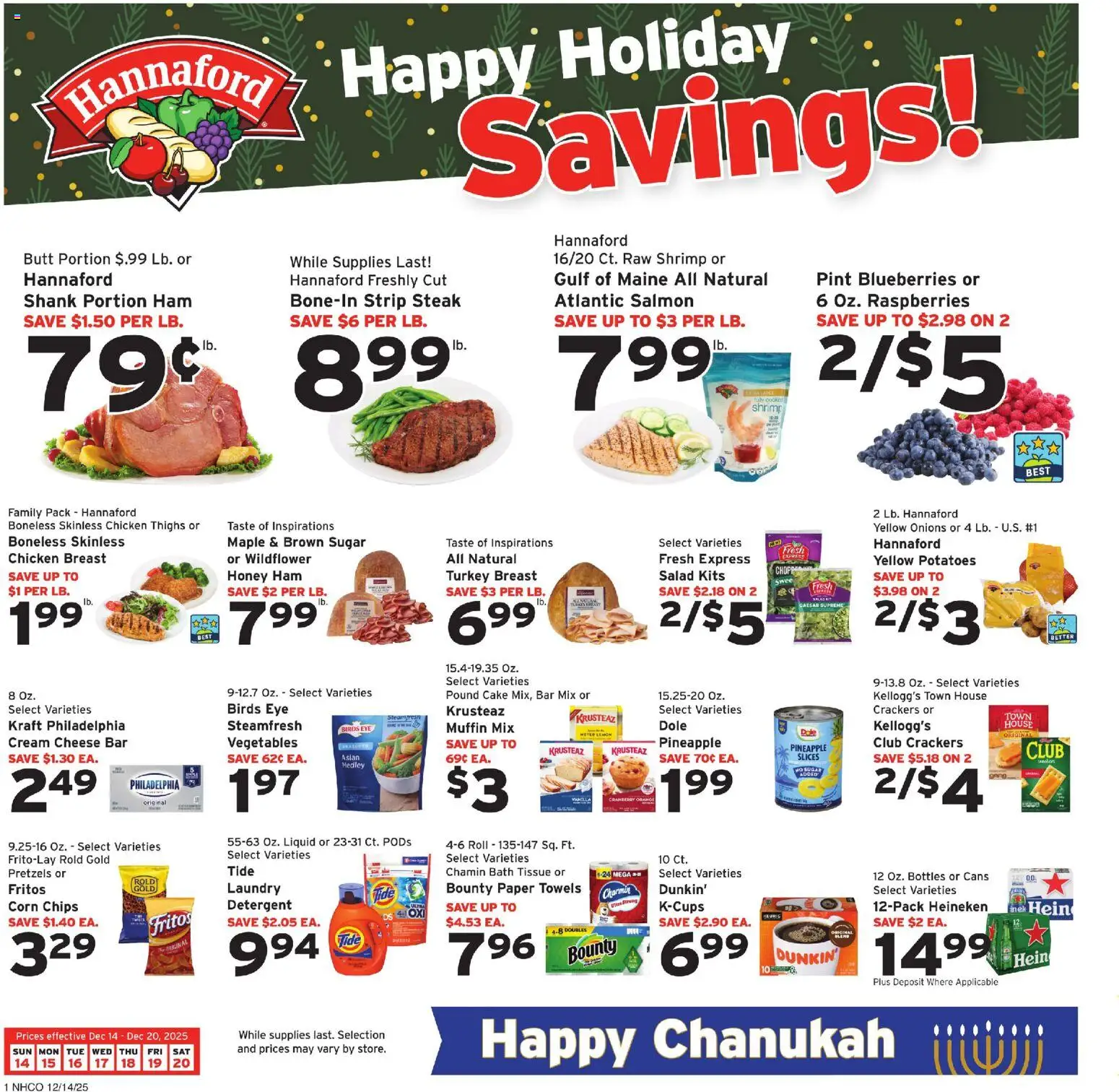 Ad Preview of Hannaford Weekly Ad from 12/14/2025