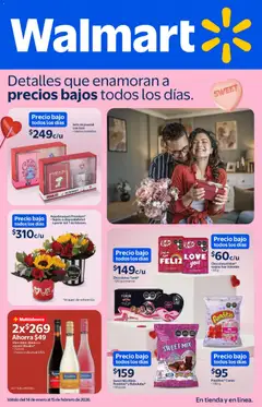 Vista previa las ofertas de la tienda Walmart - Folleto Detalles que enamoran a precios bajos desde el 14/01/2026 
