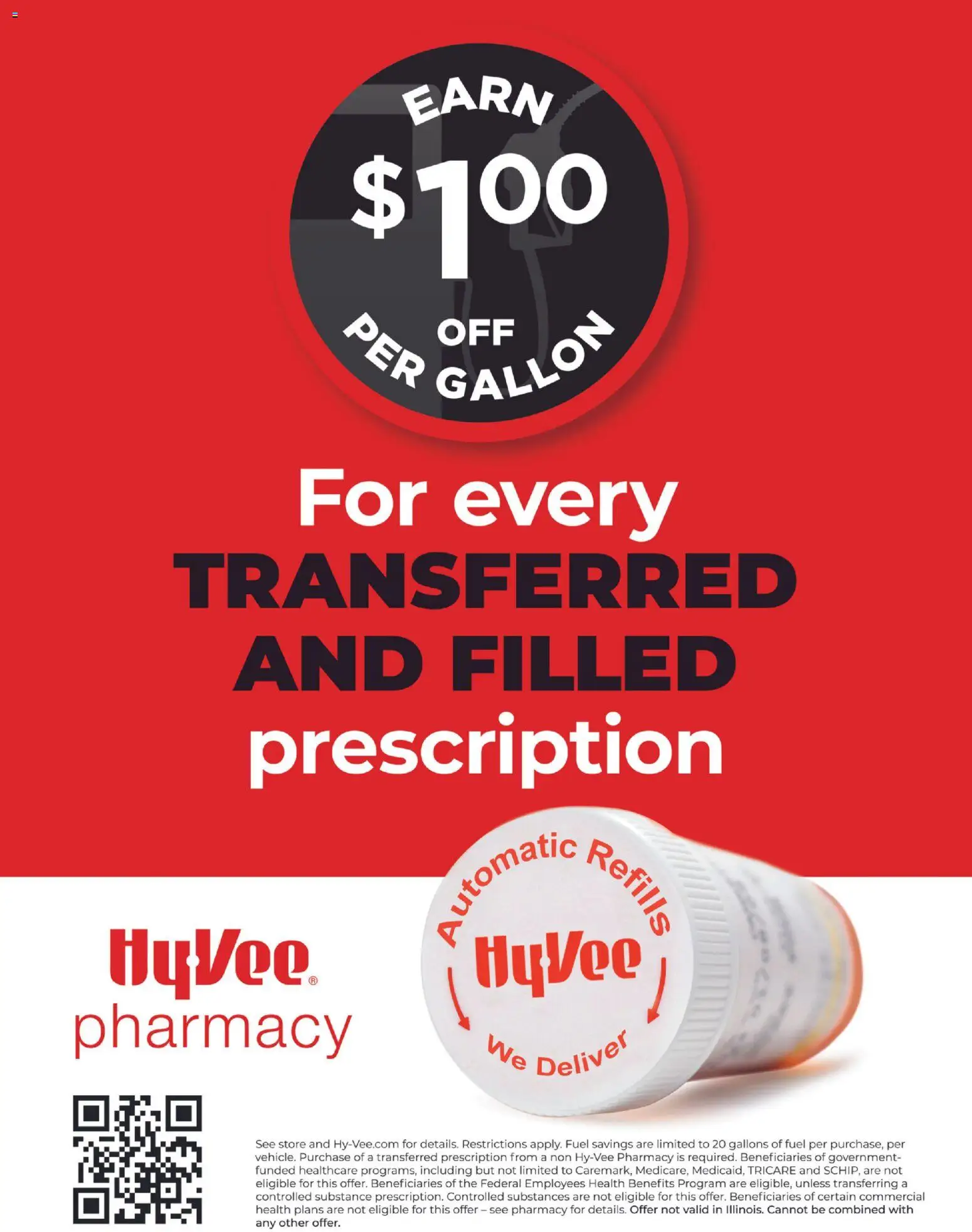 Ad Preview of HyVee Pharmacy Fuel Saver from 12/30/2025