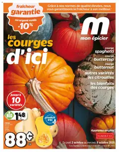 Preview of leaflet Les courges d'ici - Pickering from shop Metro is valid from Oct 02, 2025