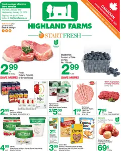 Preview of leaflet Weekly flyer / circulaire from shop Highland Farms is valid from Jan 08, 2026
