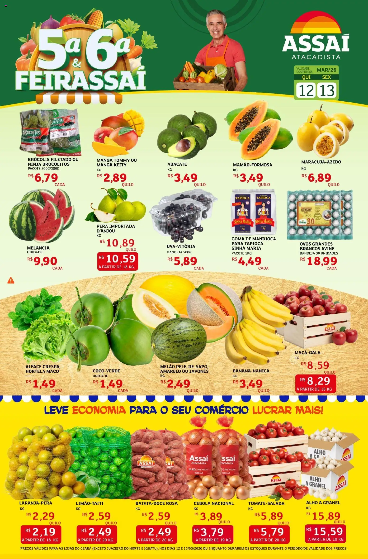Pré-Visualização do folheto "Assaí Atacadista ofertas - CE" da loja Assaí Atacadista válido a partir de 12/03/2026