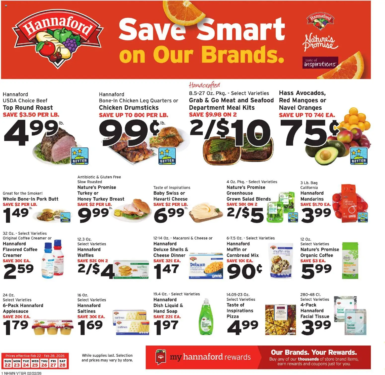 Ad Preview of Hannaford Weekly Ad from 02/22/2026