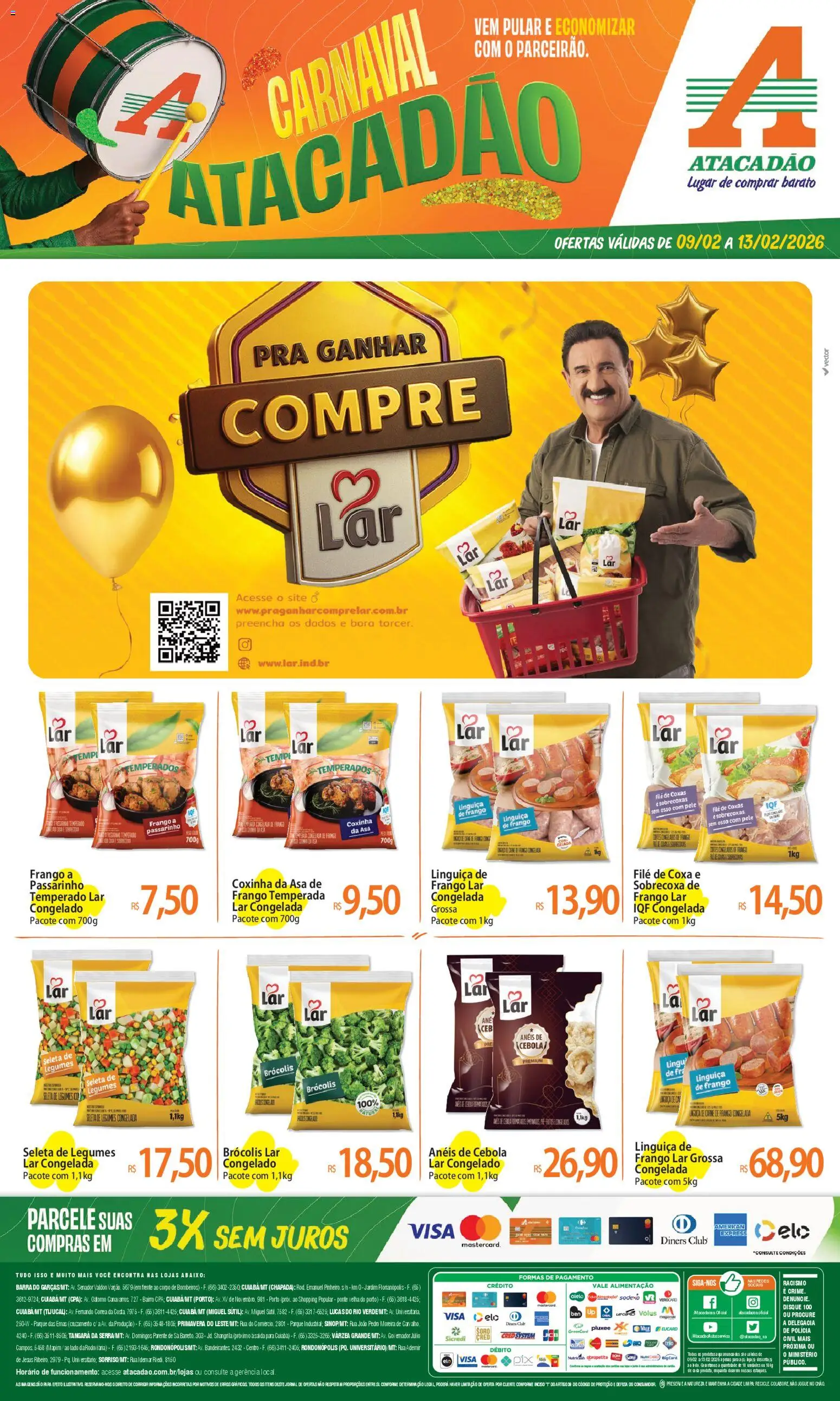 Pré-Visualização do folheto "Ofertas - MT" da loja Atacadão válido a partir de 09/02/2026