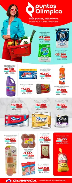  Vista previa del prospecto Olímpica catálogo - Más puntos, más ahorro del almacen Olímpica válida del 16/04/2026 al 30/04/2026