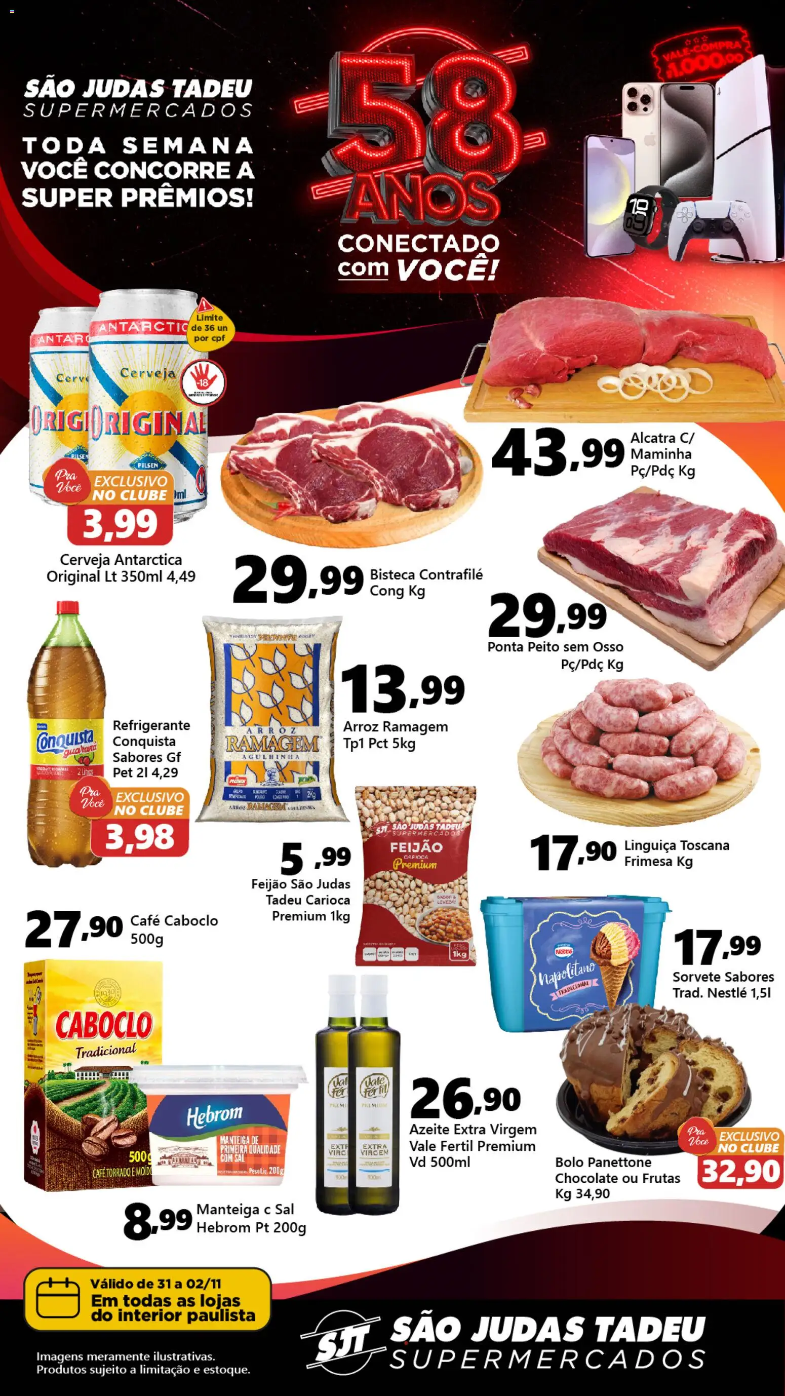 Pré-Visualização do folheto "Ofertas da semana" da loja São Judas Tadeu válido a partir de 31/10/2025