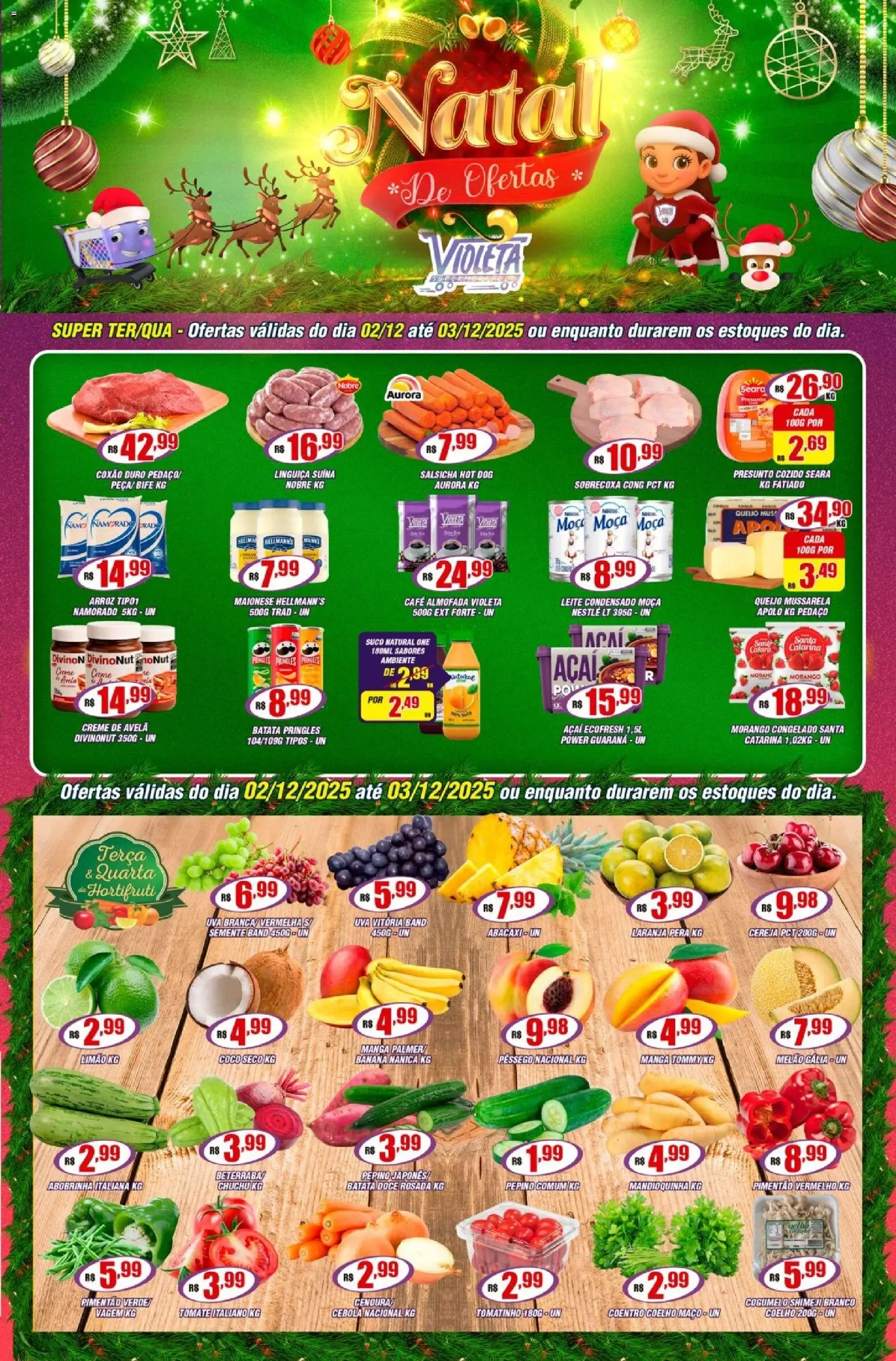 Pré-Visualização do folheto "Ofertas da semana" da loja Violeta Supermercados válido a partir de 02/12/2025