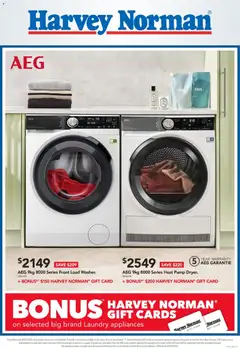 Preview of catalogue Harvey Norman Great Deals on Laundry Machines from shop Harvey Norman valid 12 Mar 2026