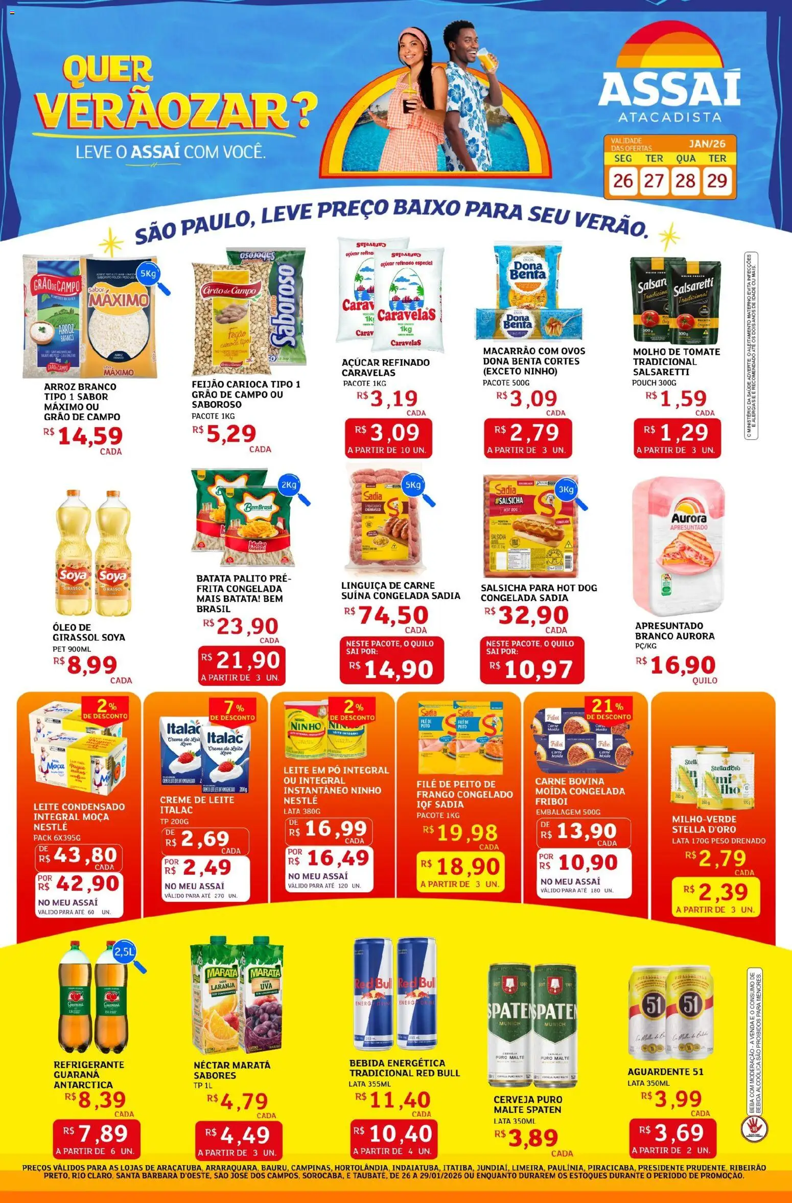 Pré-Visualização do folheto "Encarte - Folheto" da loja Assaí Atacadista válido a partir de 26/01/2026
