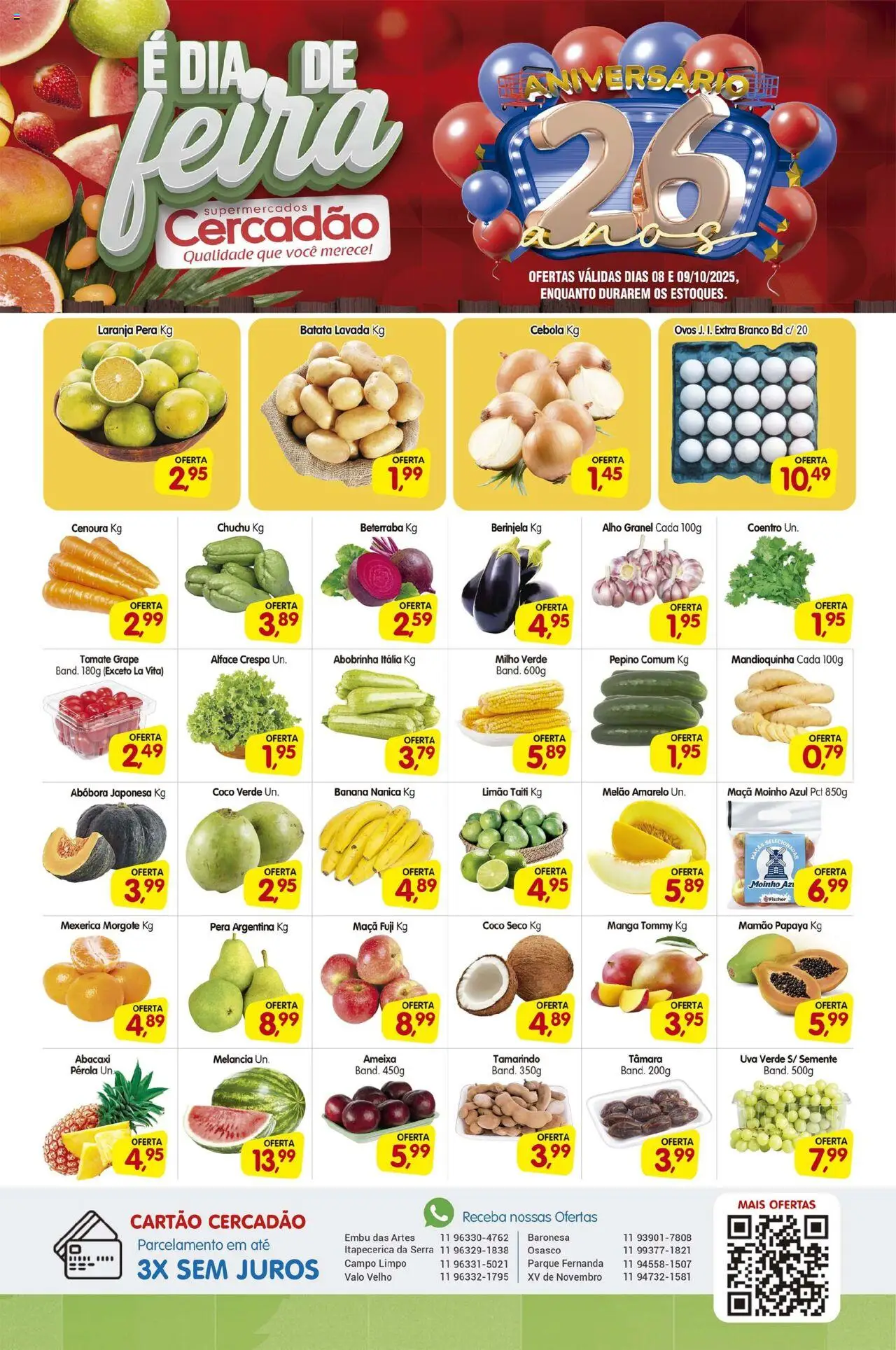 Cercadão folheto "Ofertas da semana" válido a partir de 08/10/2025 - número de página 1