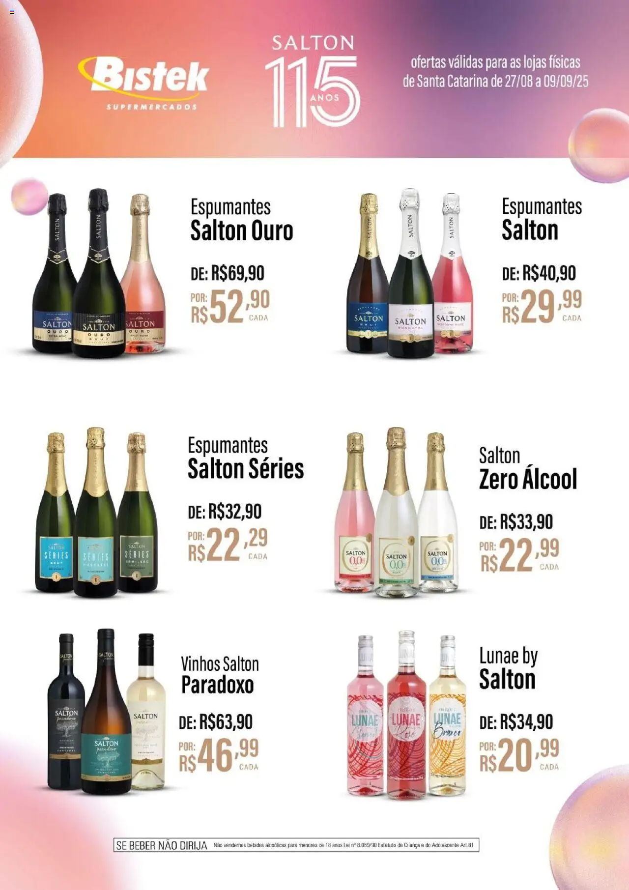 Bistek Supermercados folheto "Ofertas Salton " válido a partir de 27/08/2025 - número de página 1