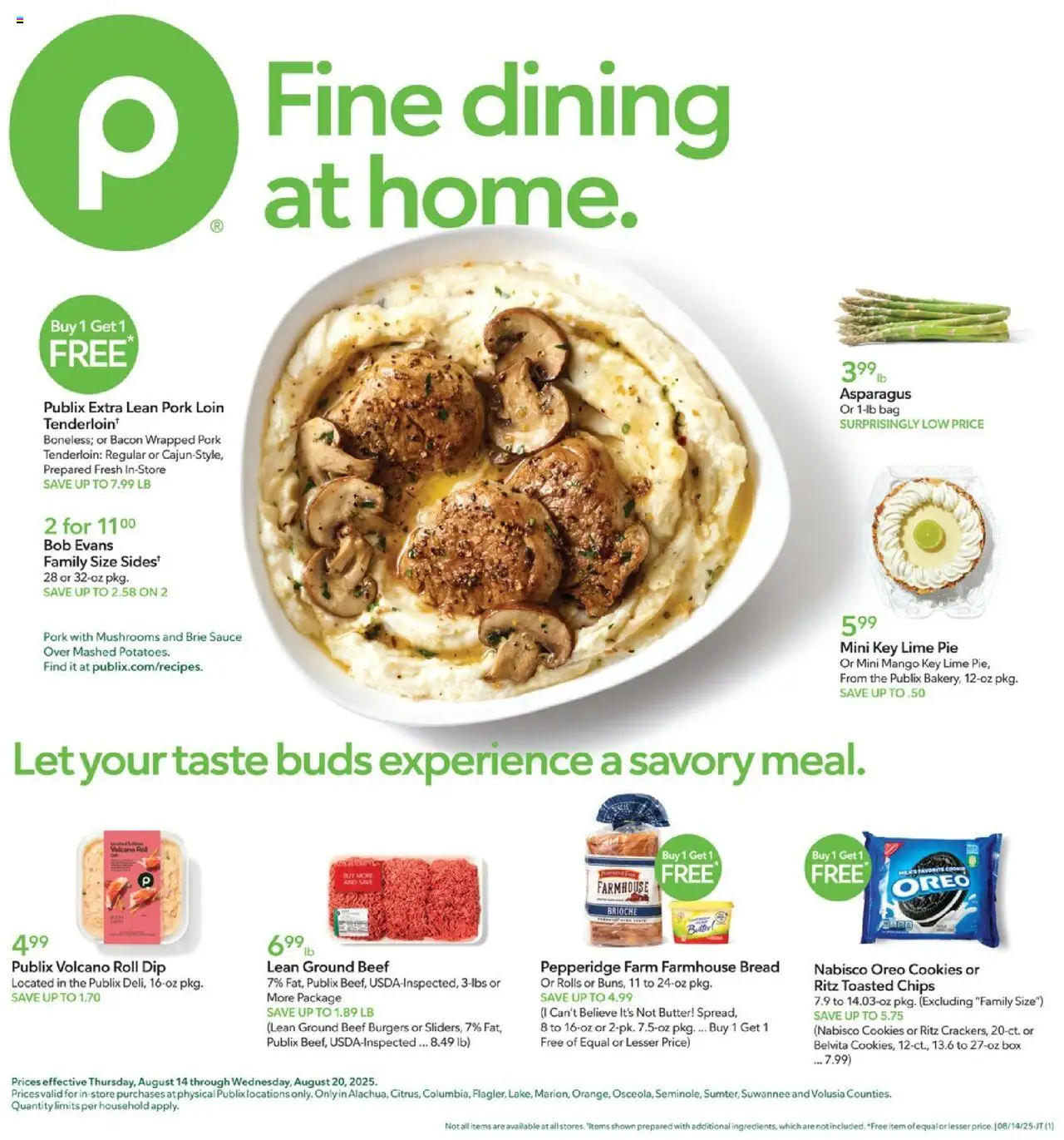 Publix Weekly ad from (08/13/2025) - Ad this week, Flyer - Page number 1