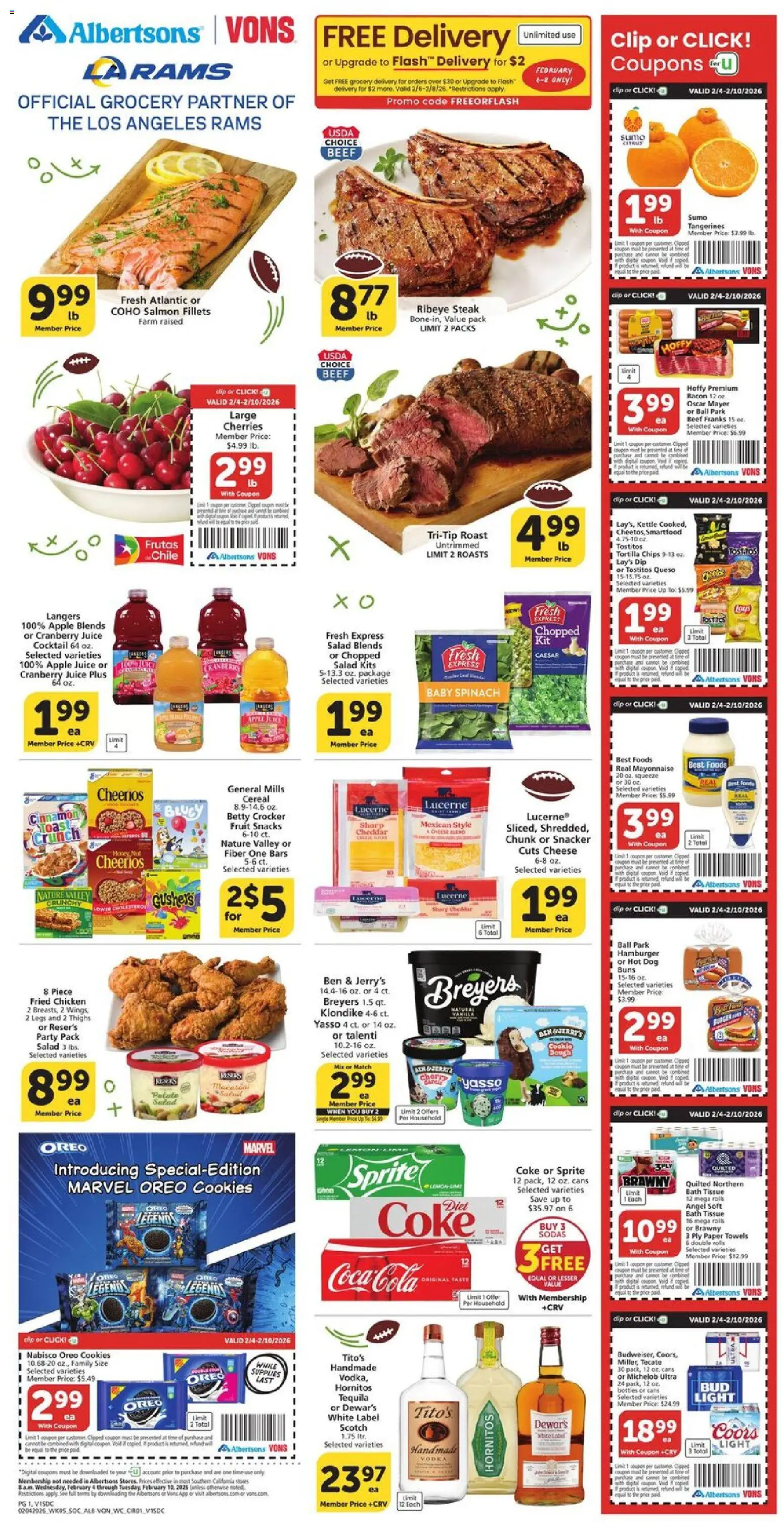 Ad Preview of Vons Weekly Ad from 02/04/2026
