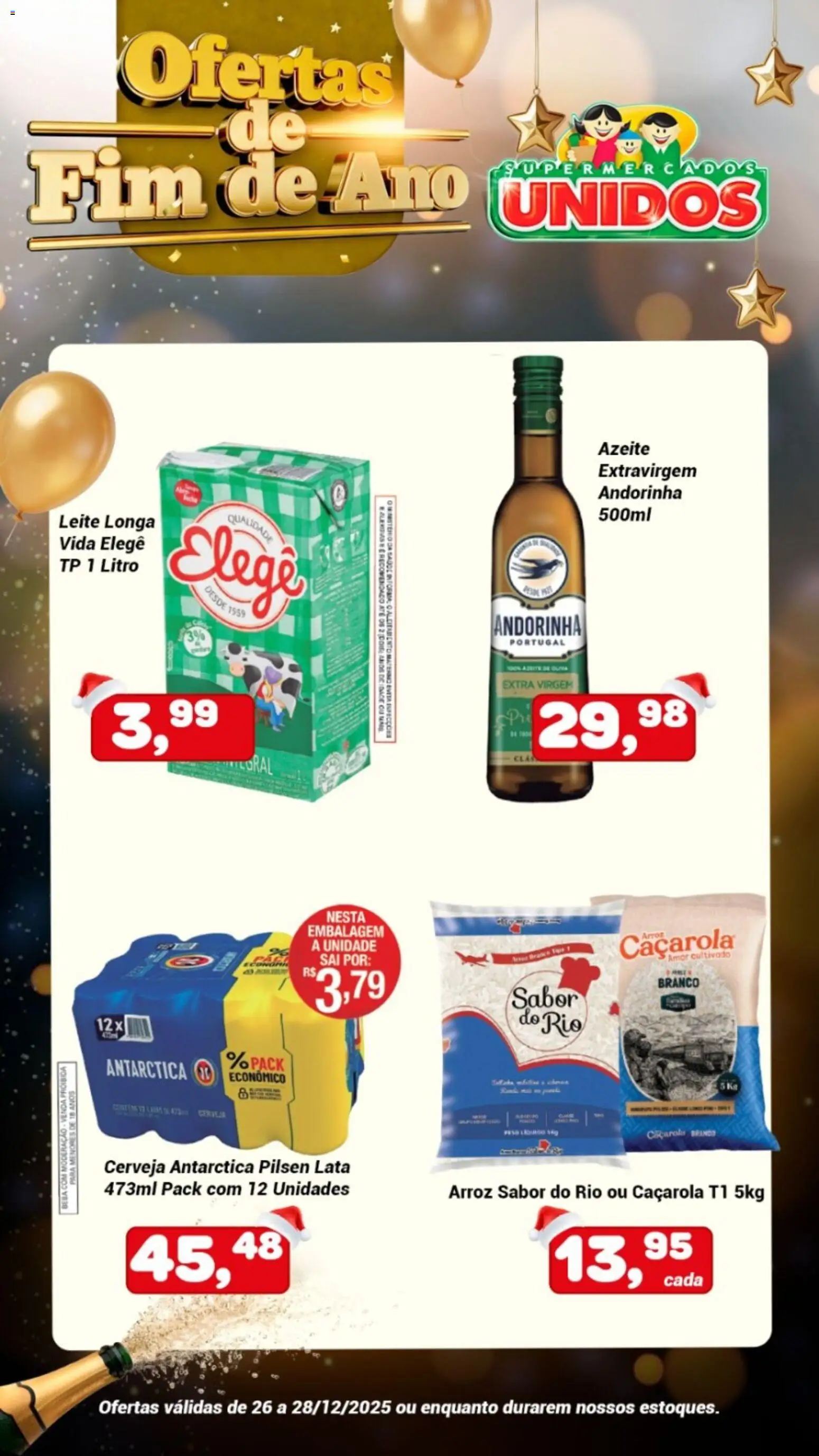 Pré-Visualização do folheto "Ofertas da semana" da loja Supermercados Unidos válido a partir de 26/12/2025