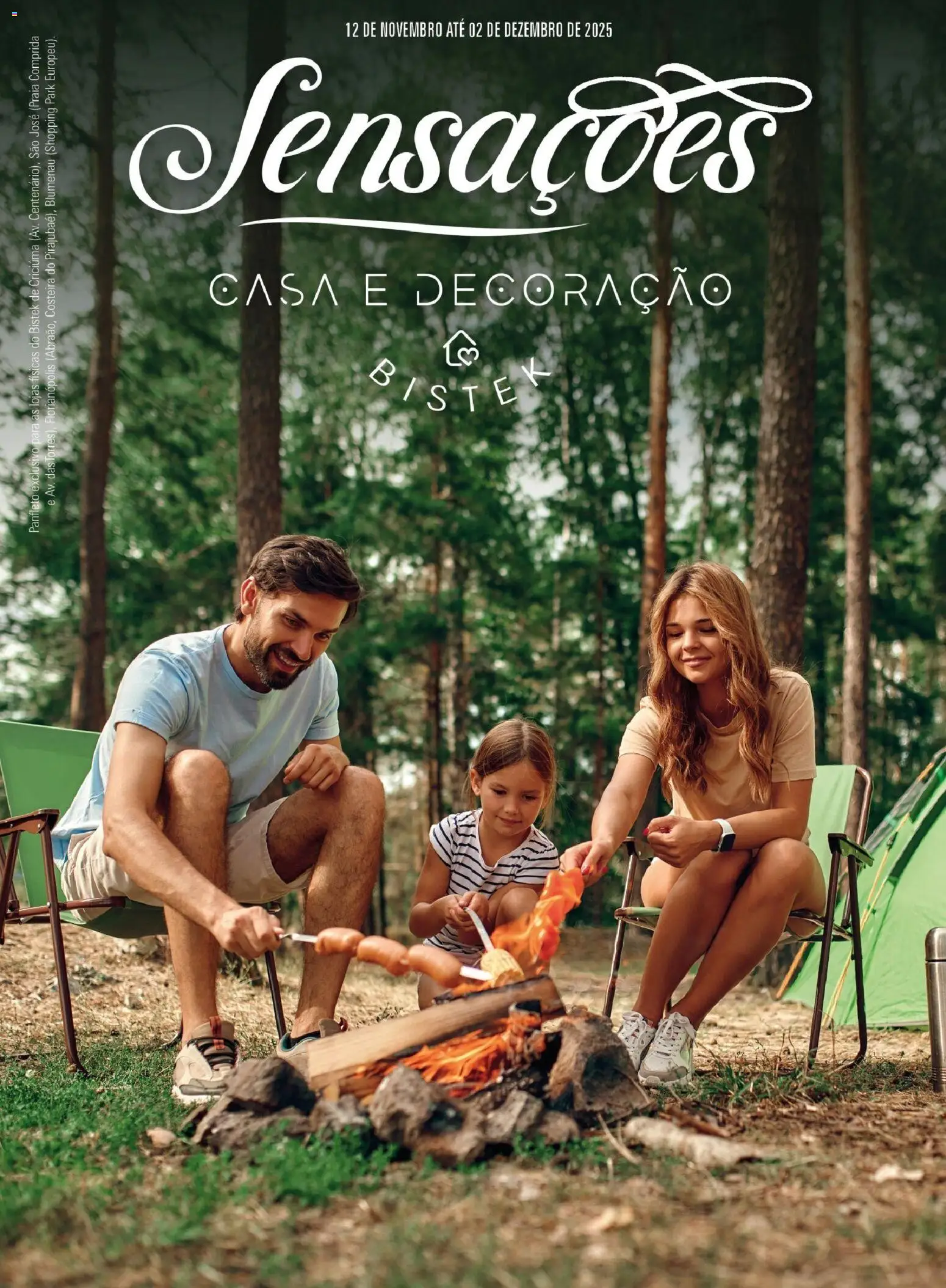 Pré-Visualização do folheto "Ofertas Sensações Casa e Decoração" da loja Bistek Supermercados válido a partir de 12/11/2025