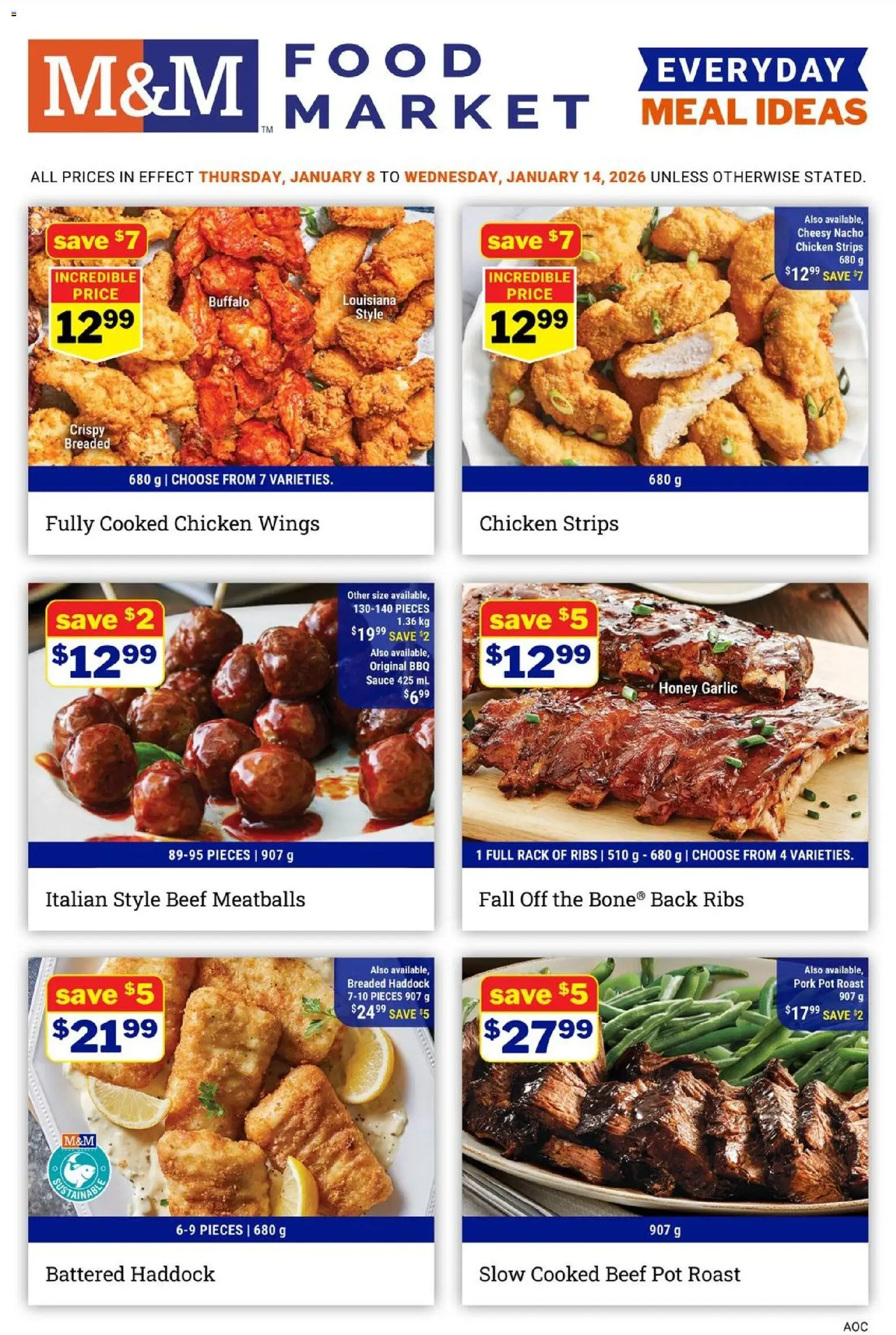 Preview of leaflet Weekly flyer / circulaire from shop M&M Food Market is valid from Jan 08, 2026