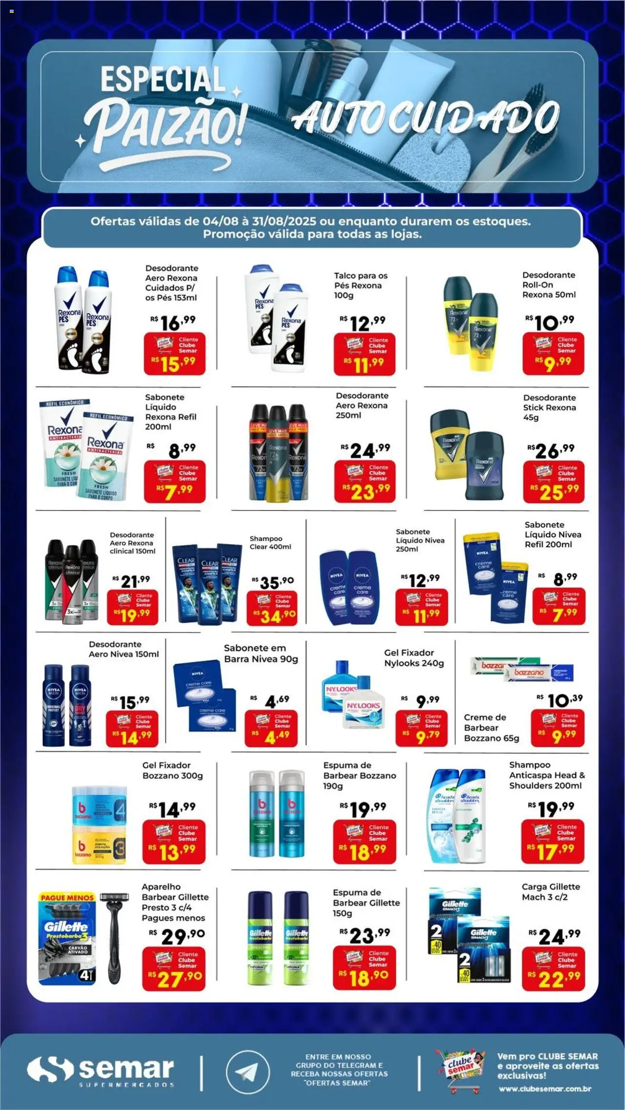 Semar Supermercado folheto "Ofertas Especial Autocuidado" válido a partir de 04/08/2025 - número de página 1