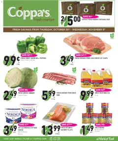 Preview of leaflet Weekly flyer / circulaire from shop Coppas Fresh Market is valid from Oct 30, 2025