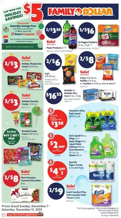 Ad Preview of Family Dollar Current Ad - TX from 12/07/2025