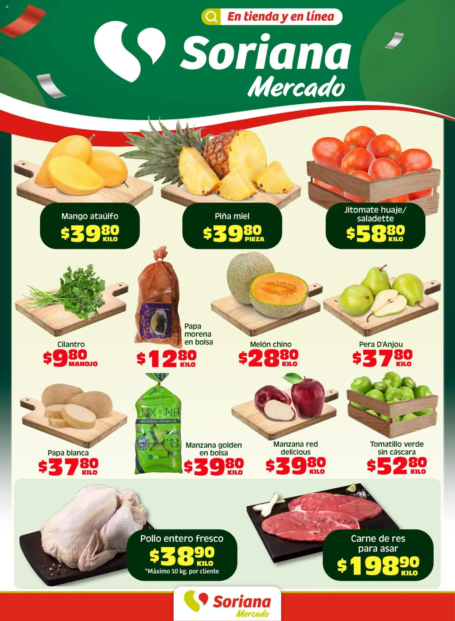 Vista previa las ofertas de la tienda Soriana - Soriana Fin de Semana Mercado: Tamaulipas desde el 17/04/2026 