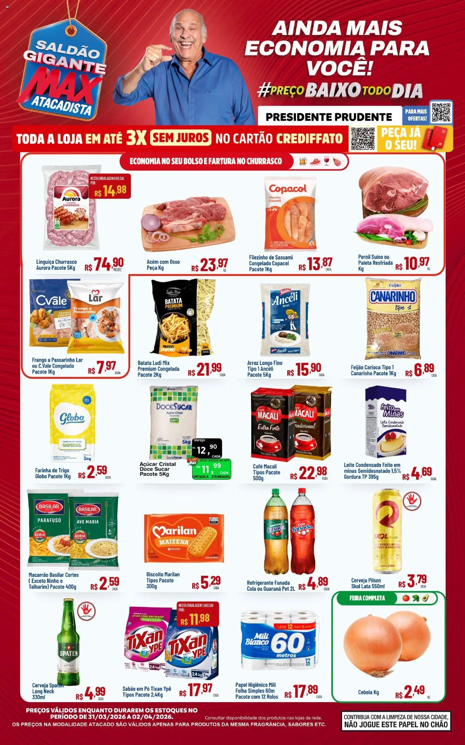 Pré-Visualização do folheto "Max Atacadista ofertas Saldao" da loja Max Atacadista válido a partir de 31/03/2026