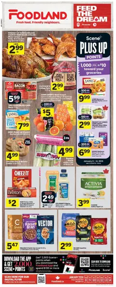 Un aperçu du dépliant Weekly Flyer - NL du magasin Foodland est valide à partir 8 janv. 2026