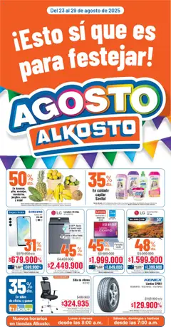  Vista previa del prospecto Catálogo Alkosto del almacen Alkosto válida del 23/08/2025 al 29/08/2025