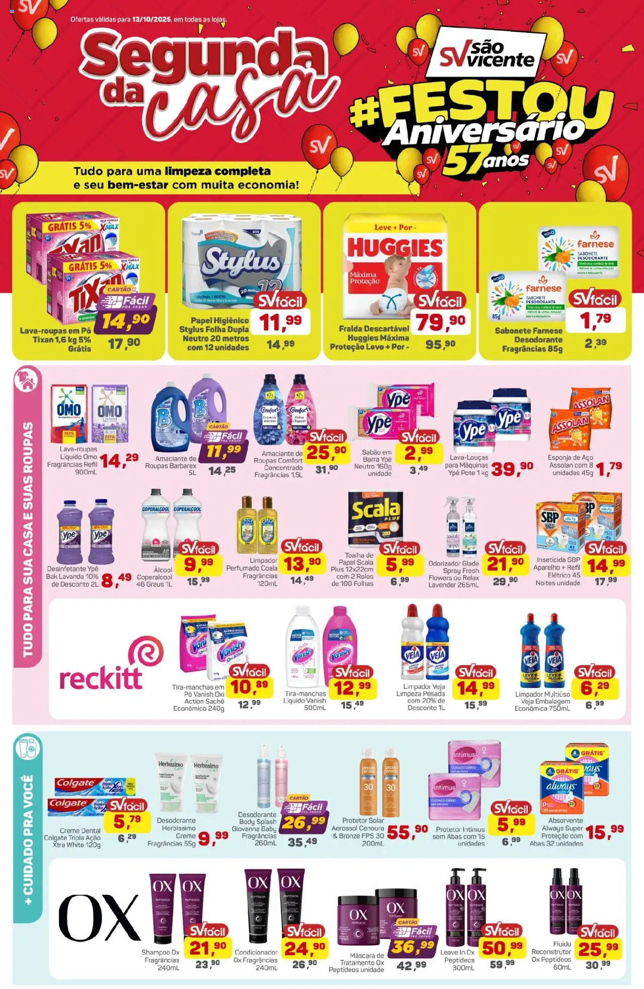 Supermercados São Vicente folheto "Ofertas da semana" válido a partir de 13/10/2025 - número de página 1