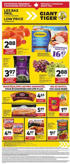 Un aperçu du dépliant Giant Tiger Circulaire du magasin Giant Tiger est valide à partir 18 mars 2026