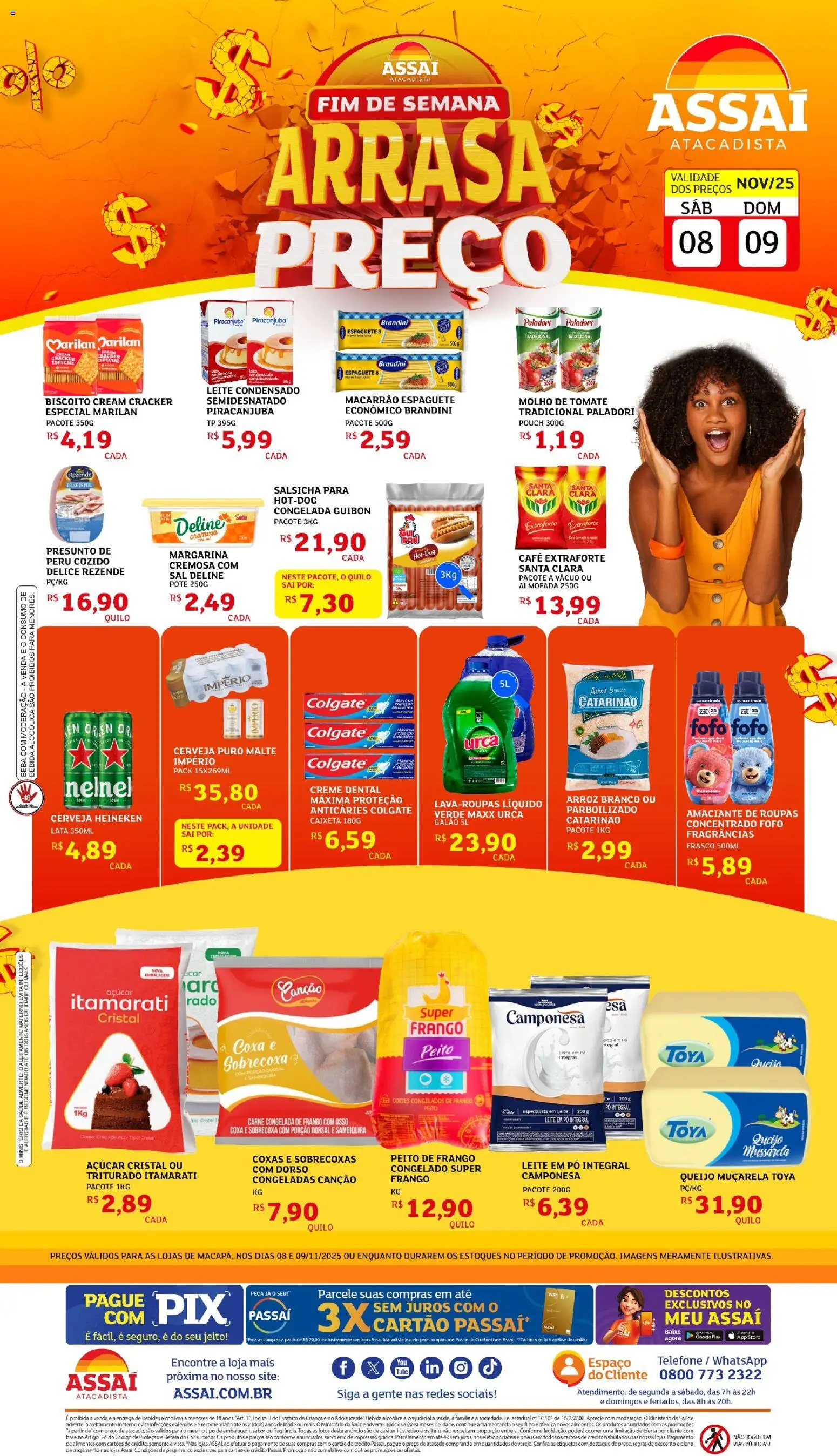 Pré-Visualização do folheto "Encarte - AP" da loja Assaí Atacadista válido a partir de 08/11/2025