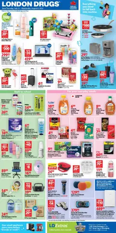 Preview of leaflet Weekly flyer / circulaire from shop London Drugs is valid from Jul 31, 2025