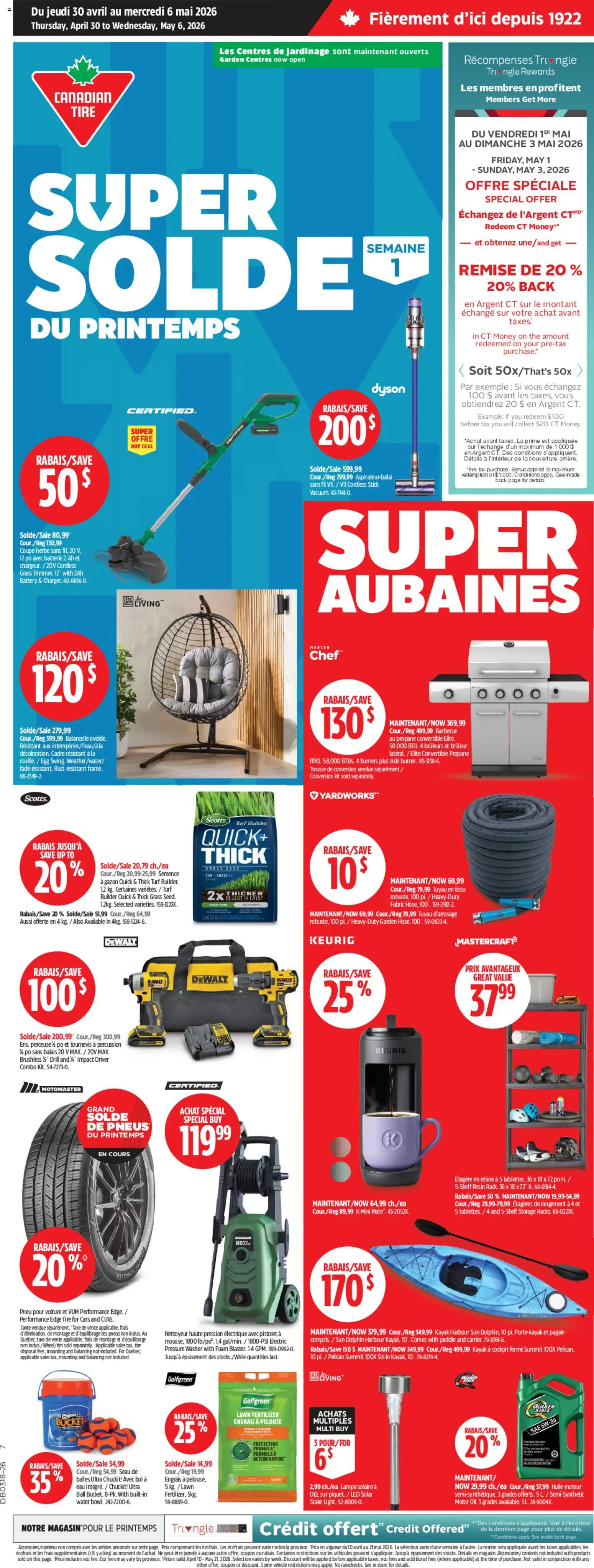 Preview of leaflet Canadian Tire circulaire from shop Canadian Tire is valid from Apr 30, 2026