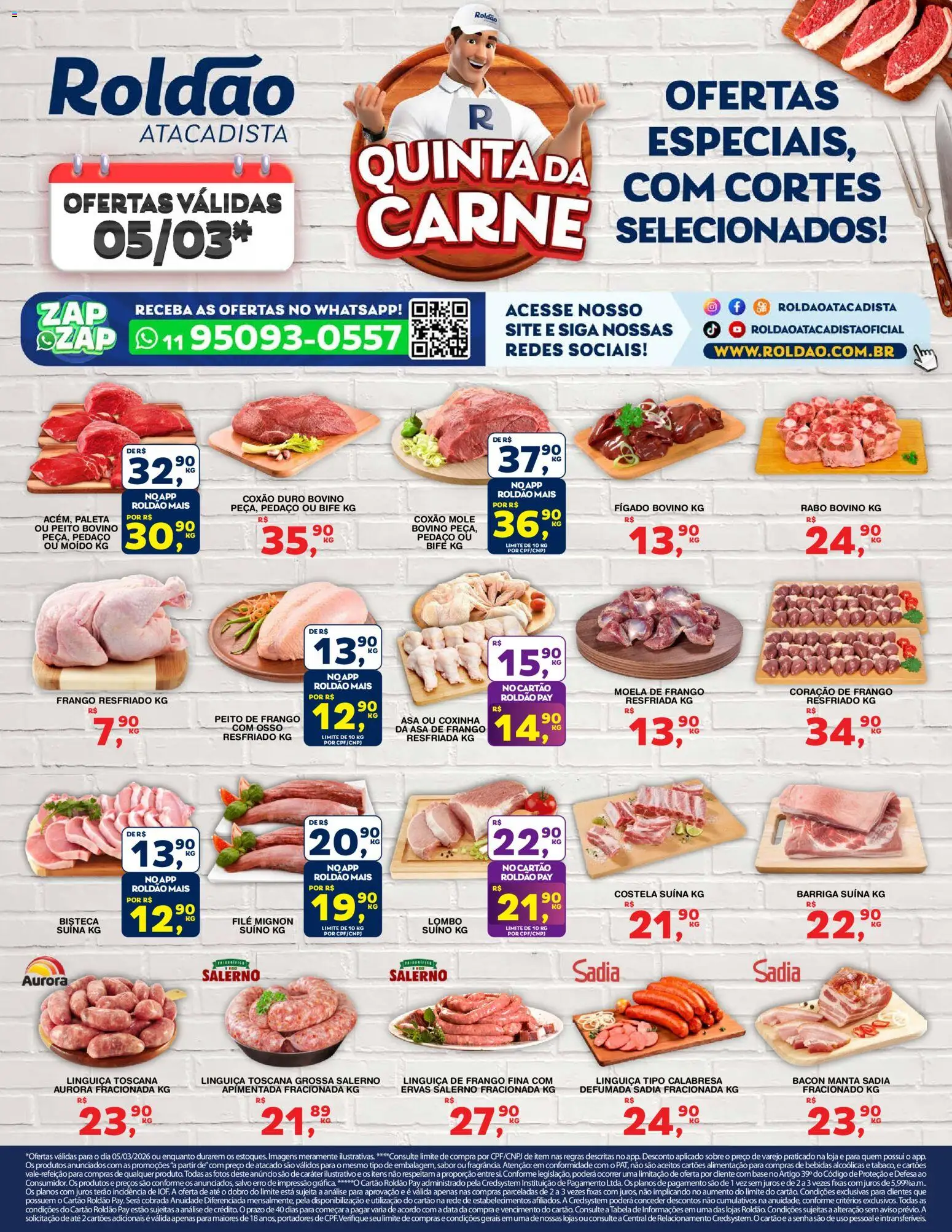 Pré-Visualização do folheto "Roldão ofertas Quinta da Carne" da loja Roldão válido a partir de 05/03/2026