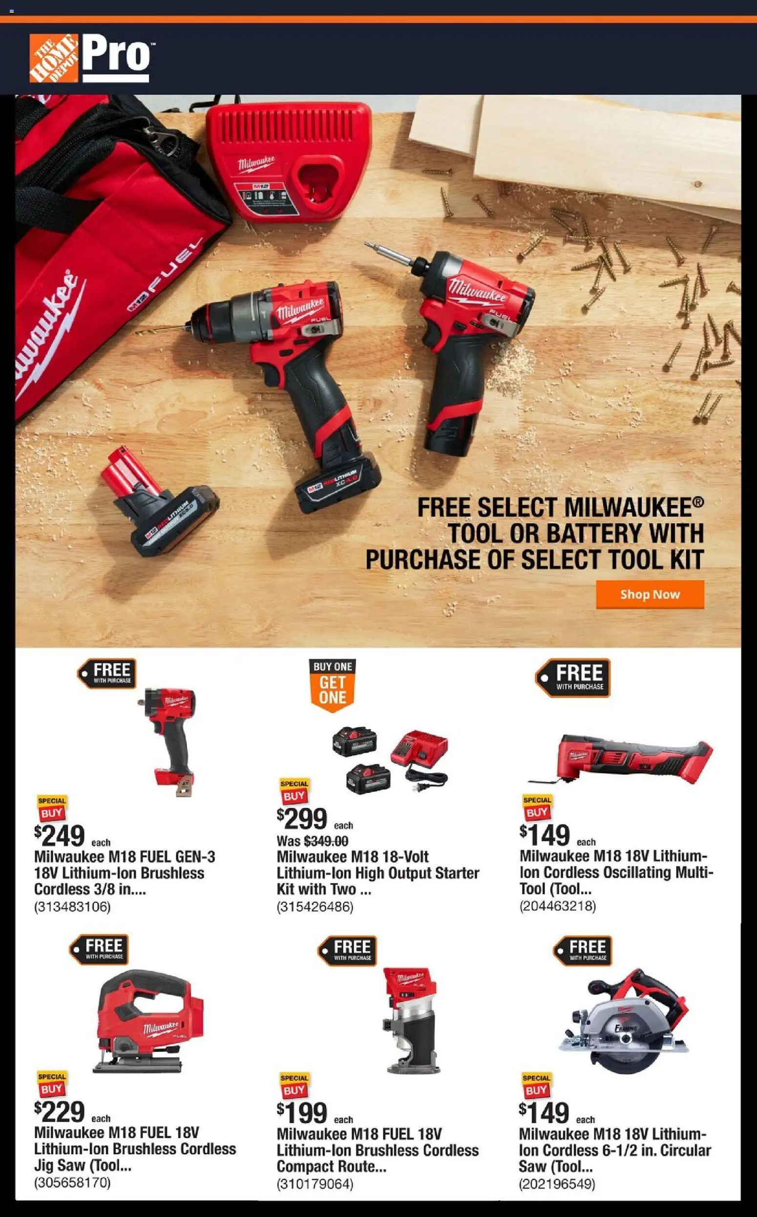 Ad Preview of Home Depot Shop Pro Ad - NY from 11/24/2025