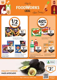 Preview of catalogue Foodworks catalogue SA from shop Foodworks valid 01/04/2026