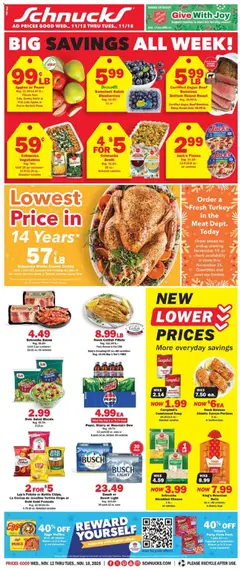 Ad Preview of Schnucks Weekly Print Ad - MO from 11/12/2025