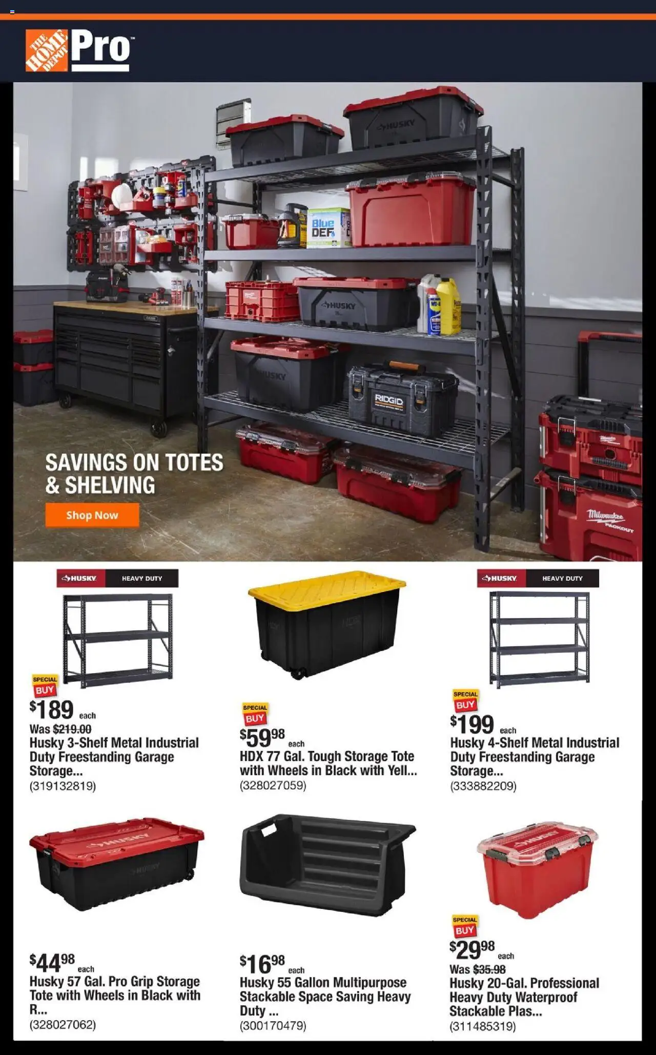 Home Depot Shop Pro Ad - FL from 08/04/2025 - Flyer - Page number 1
