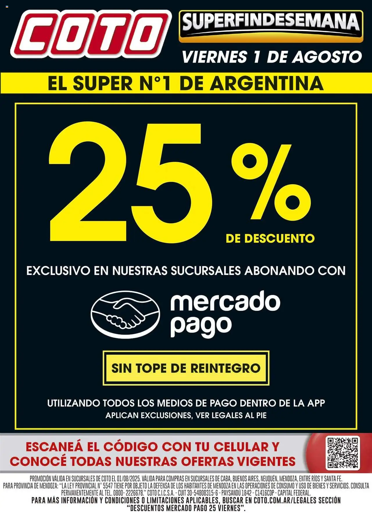 Coto Promos de Viernes del 01/08/2025 >> Catálogo - Celular