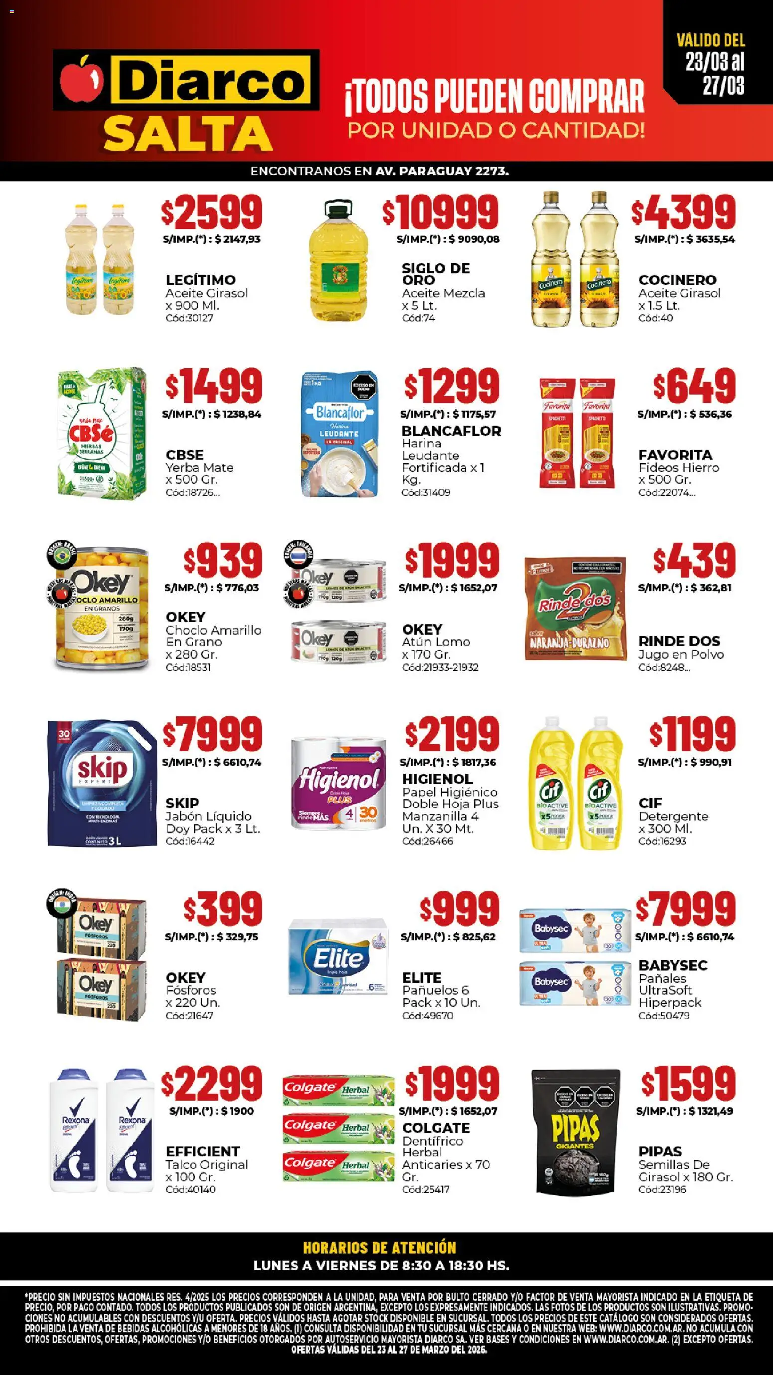 Vista previa del folleto de la tienda Diarco válido desde el 23/03/2026 