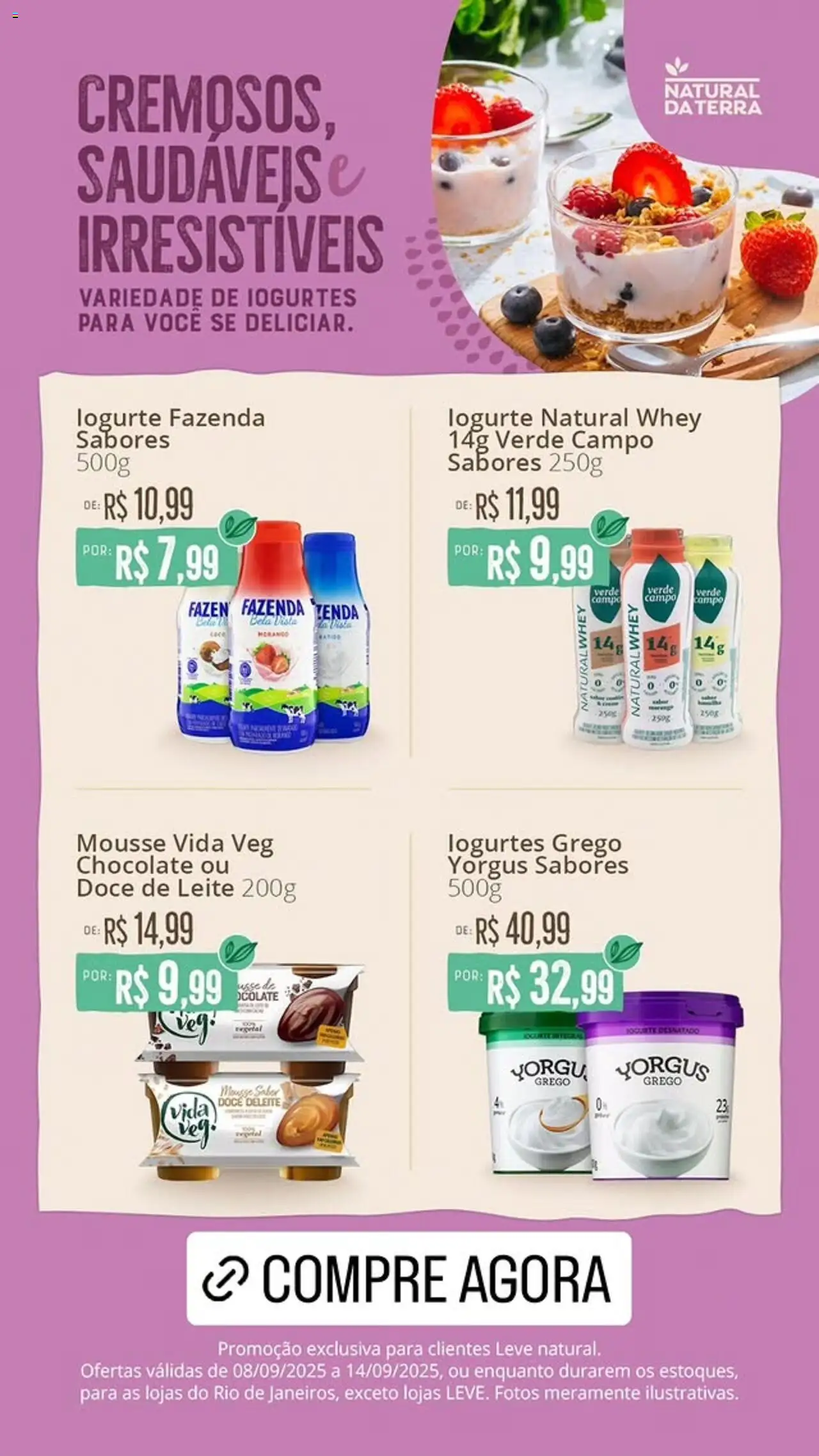 Natural da Terra folheto "Ofertas da semana" válido a partir de 08/09/2025 - número de página 1