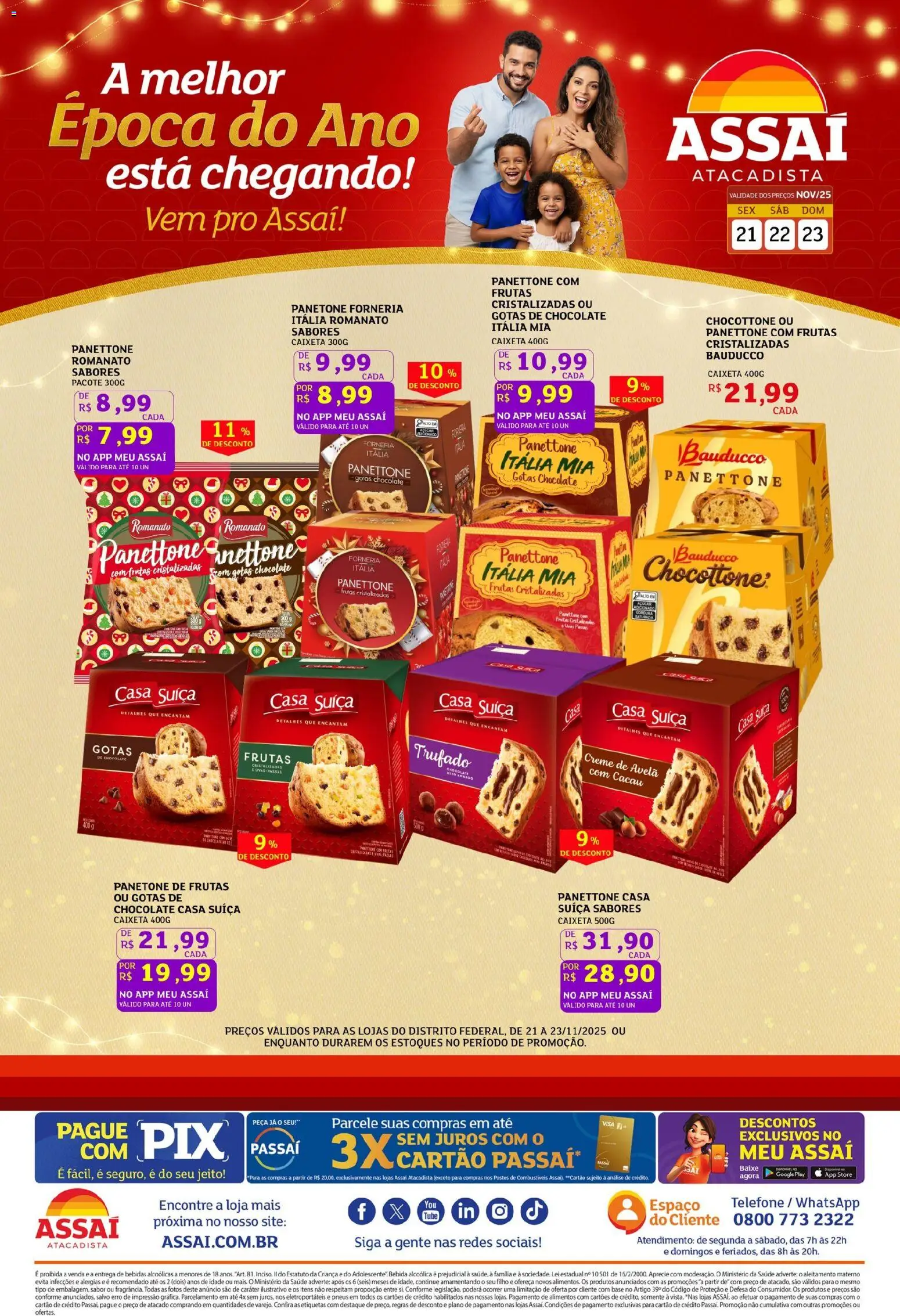 Pré-Visualização do folheto "Encarte - DF" da loja Assaí Atacadista válido a partir de 21/11/2025