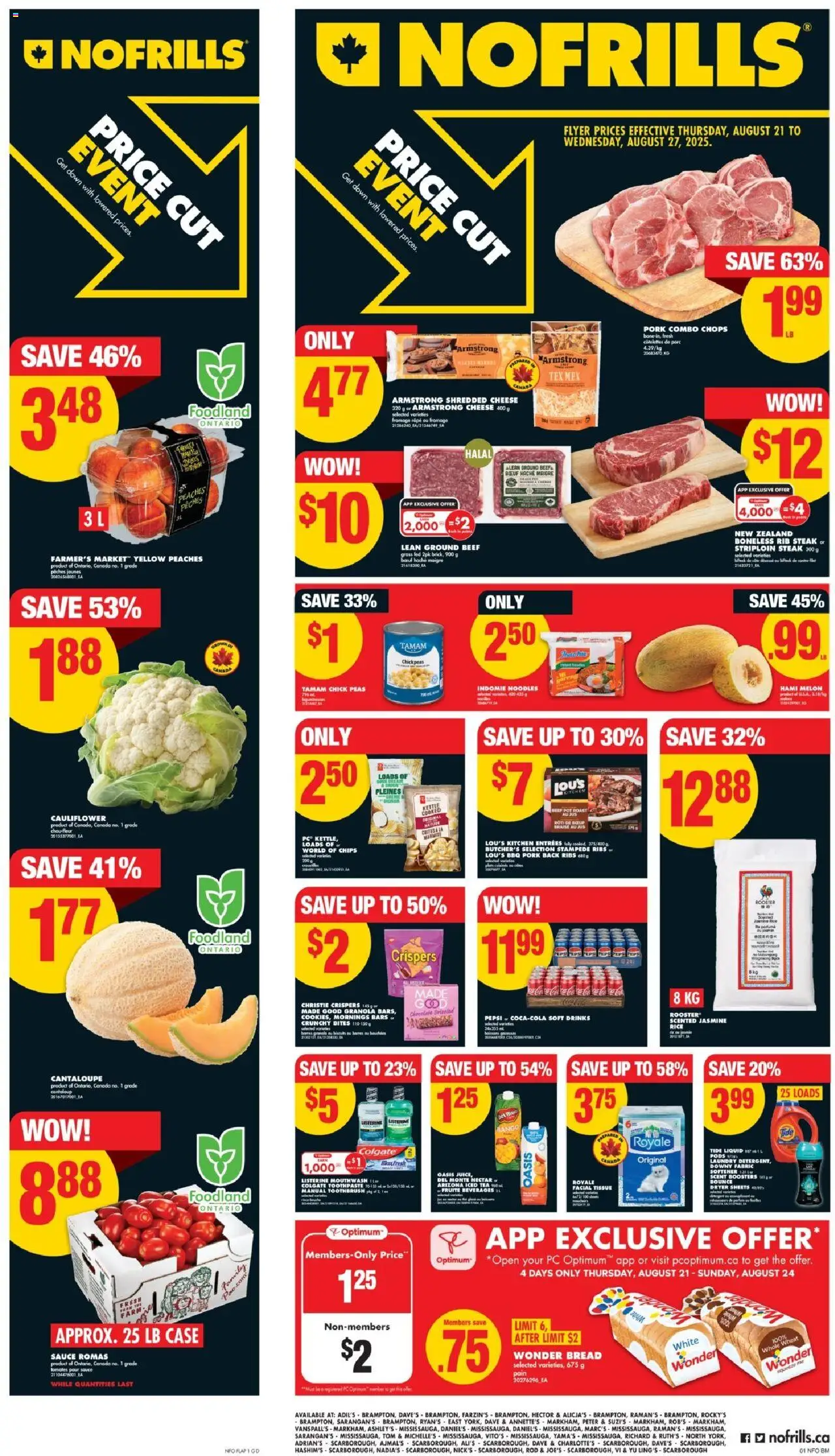 No Frills flyer valid from Aug 21, 2025 - page number 1