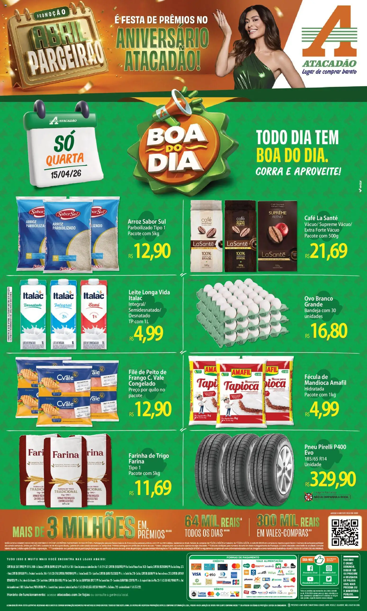 Pré-Visualização do folheto "Atacadão ofertas - PR" da loja Atacadão válido a partir de 15/04/2026