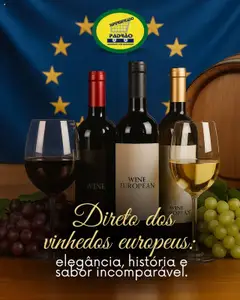 Pré-Visualização do folheto "Ofertas Vinhos" da loja Supermercado Padrão válido a partir de 10/09/2025