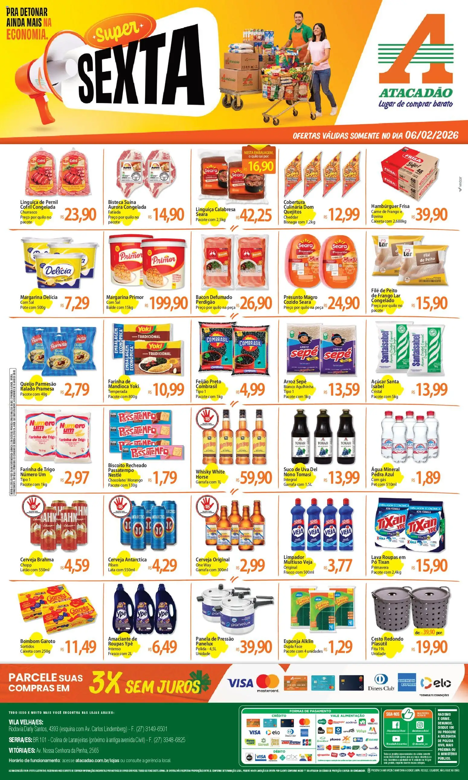 Pré-Visualização do folheto "Ofertas - ES" da loja Atacadão válido a partir de 06/02/2026