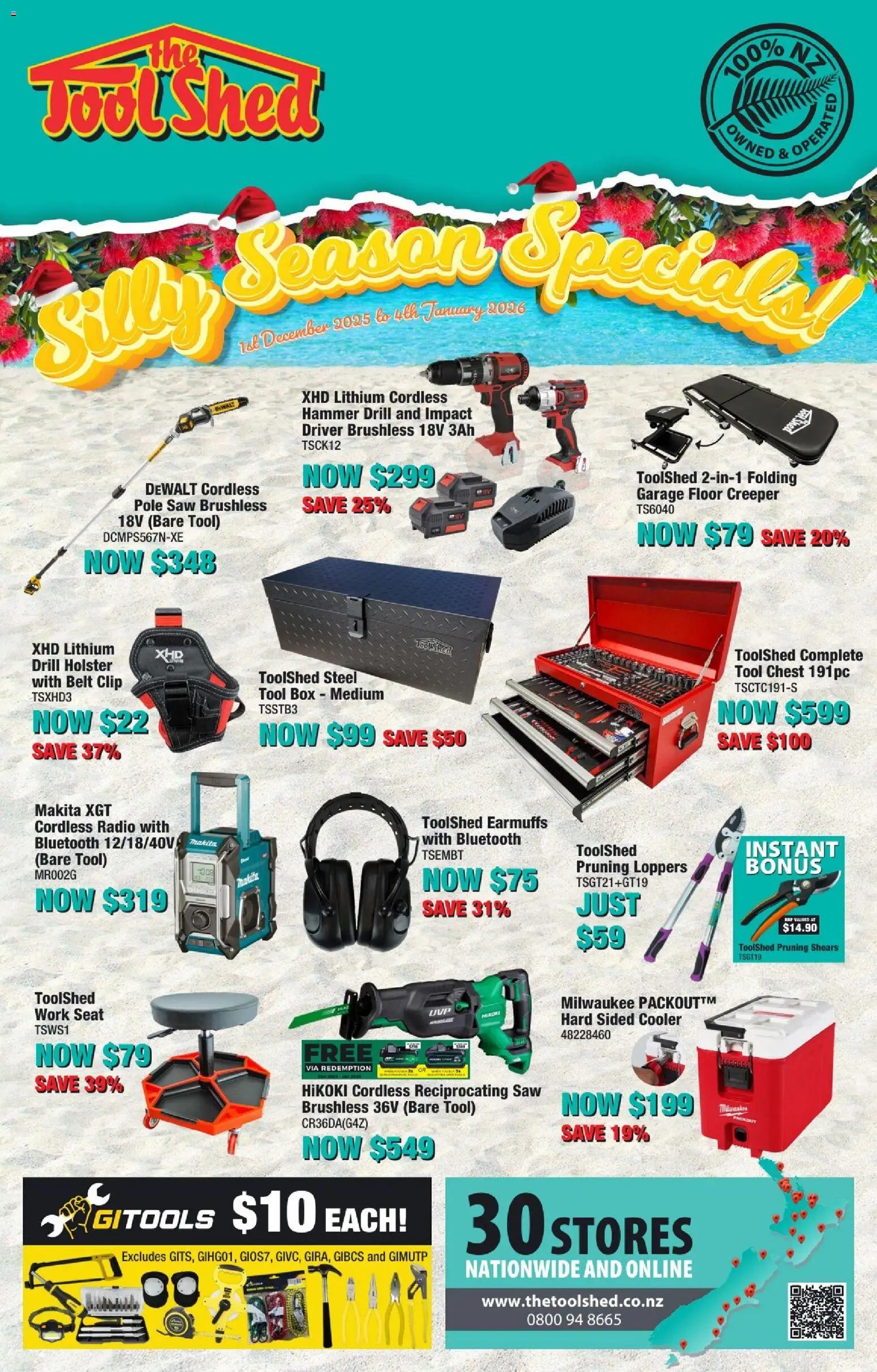 Preview of catalogue Silly Season Specials from shop The Tool Shed valid 1 Dec 2025