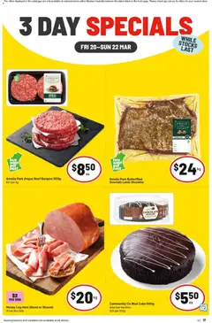 Preview of catalogue IGA 3 Day Specials NT/WA from shop IGA valid 20/03/2026