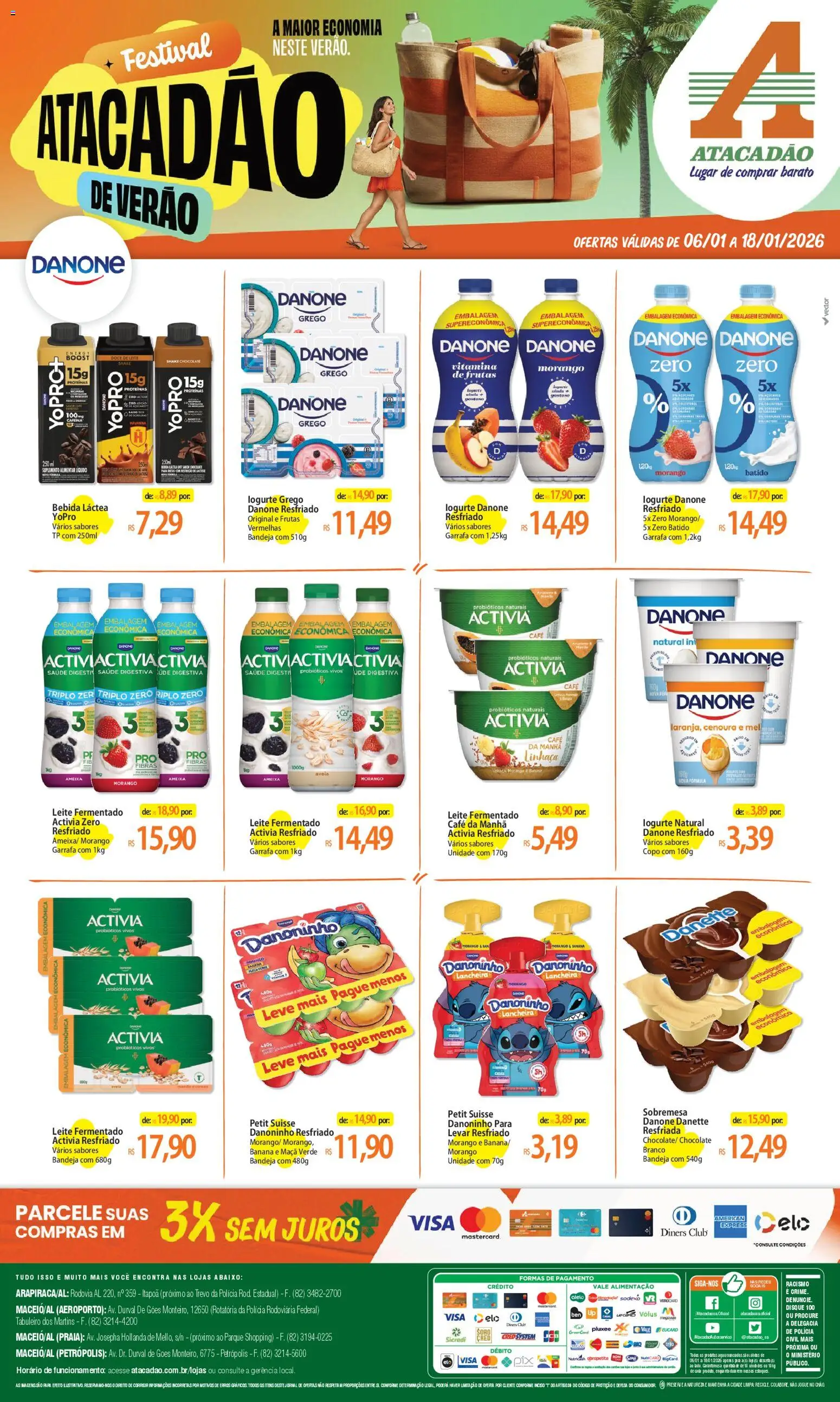 Pré-Visualização do folheto "Ofertas - AL" da loja Atacadão válido a partir de 06/01/2026