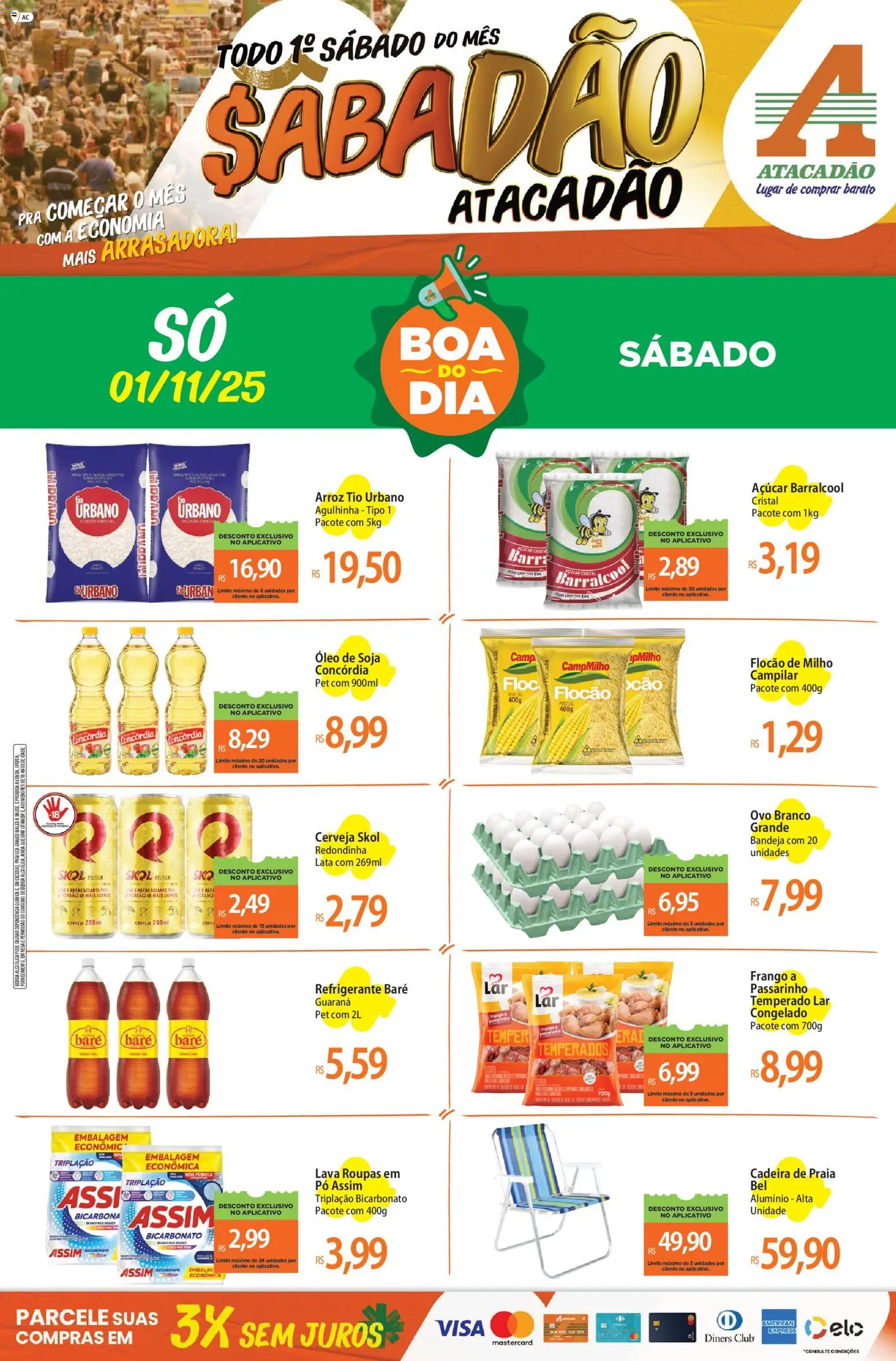 Pré-Visualização do folheto "Ofertas - AC" da loja Atacadão válido a partir de 01/11/2025