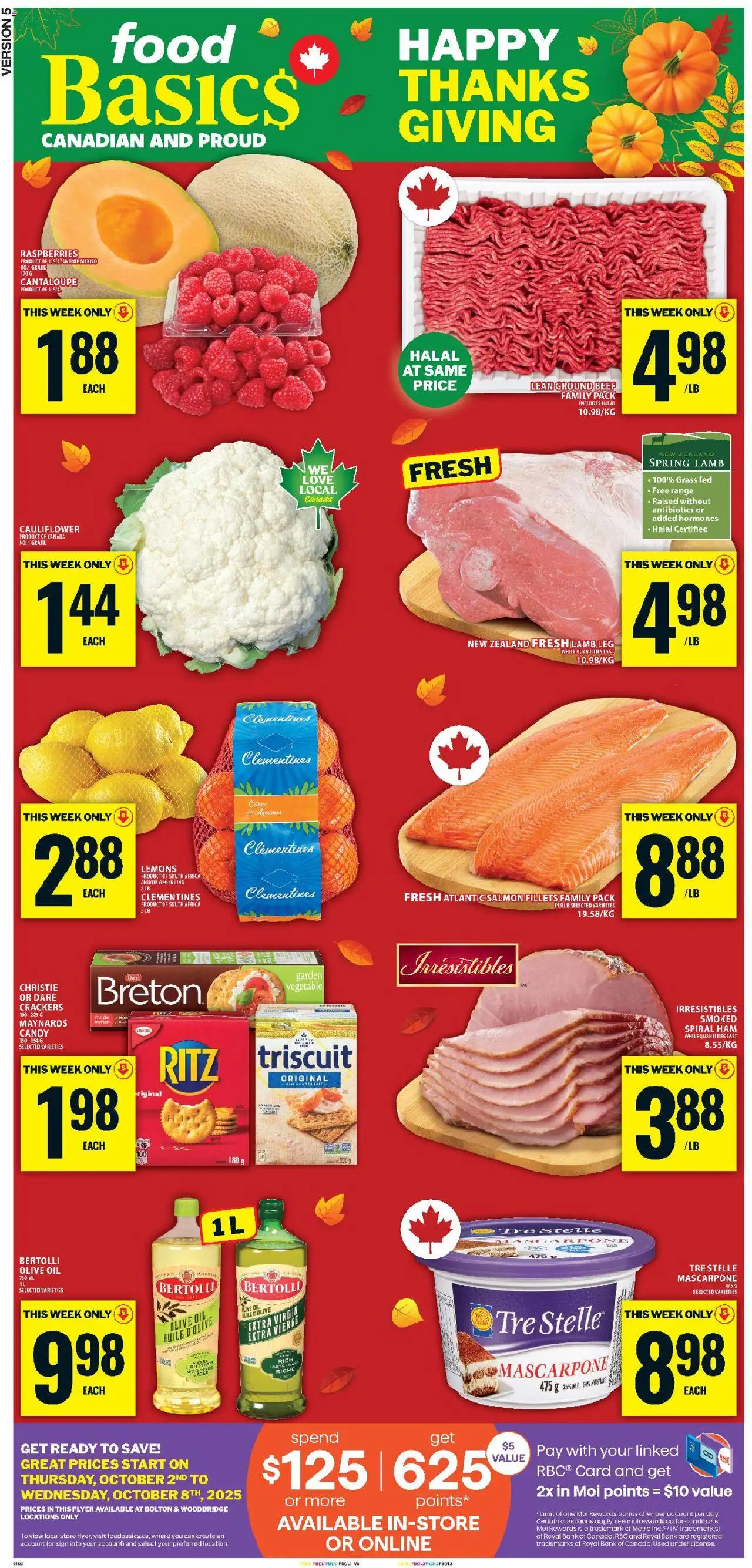 Food Basics flyer valid from Oct 02, 2025 - page number 1